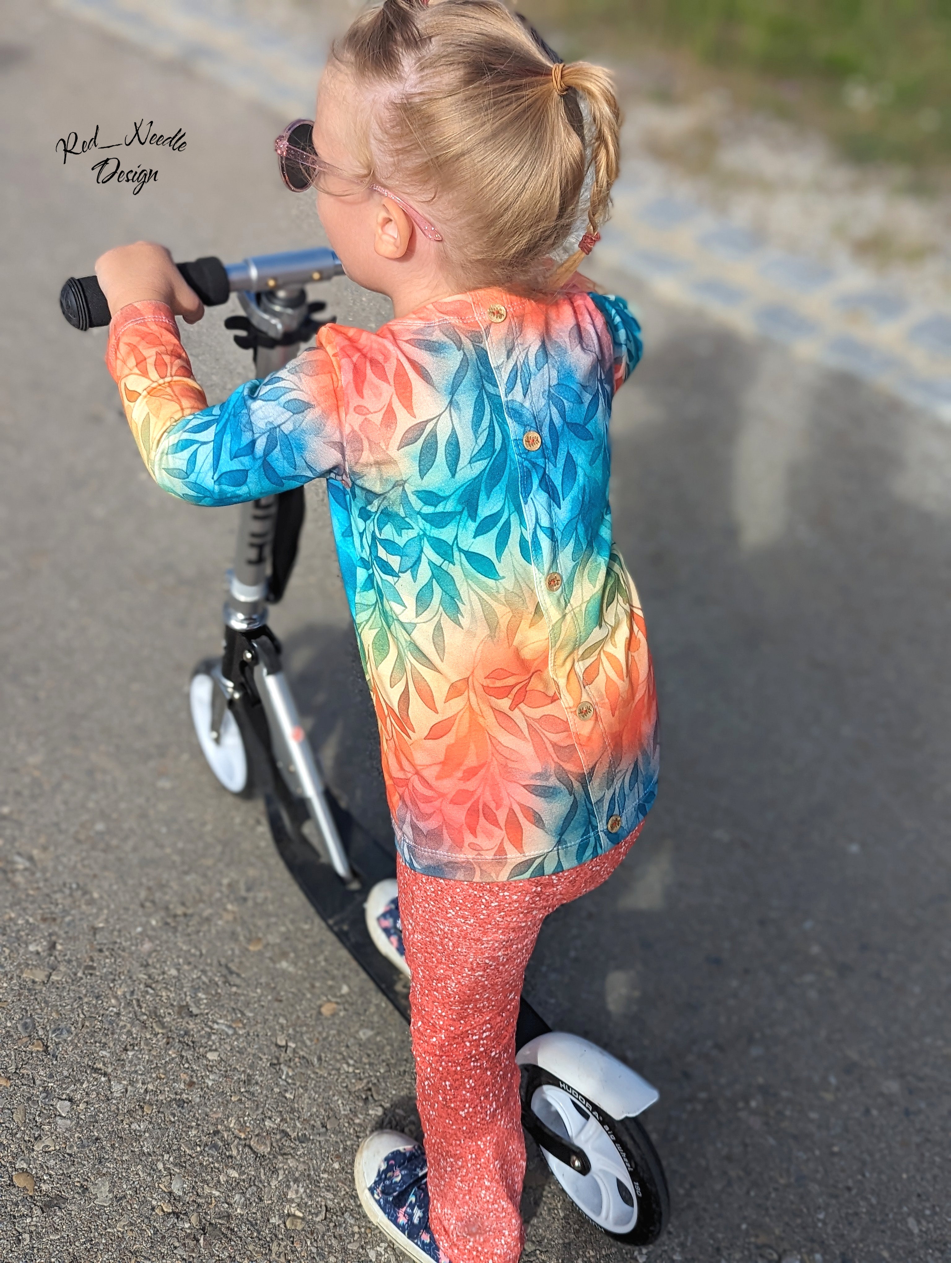 Aquarell Blätter Farbverlauf